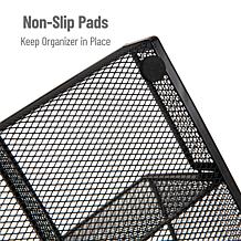 Mind Reader Desktop Organizer and Office Supplies Metal Black