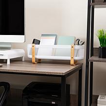 Mind Reader Divided Storage Basket with Legs