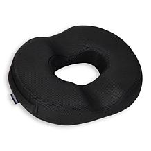 Mind Reader Donut Pillow Seat Cushion with Air Cloud Technology Black