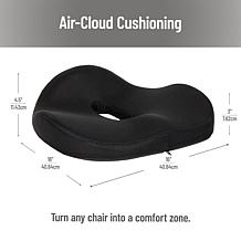 Mind Reader Donut Pillow with Air Cloud Technology Seat Cushion