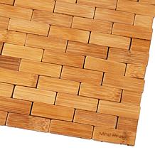 Mind Reader Eco-Friendly Non-Slip Bamboo Shower Mat