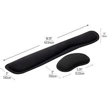 Mind Reader Ergonomic Keyboard and Mouse Wrist Rest Set- 2pcs