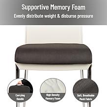 Mind Reader Ergonomic Office Chair Cushion Gray