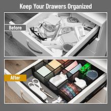 Mind Reader Expandable Mesh Desk Drawer Organizer