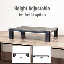 Mind Reader 'Guide ' Adjustable Plastic Monitor/Laptop Stand - Black