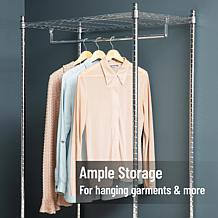 Mind Reader Heavy Duty Rolling Garment Rack with Adjustable Bar