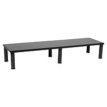 Mind Reader Large Adjustable Dual Monitor Stand Black
