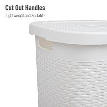 Mind Reader Laundry Basket with Cutout Handles