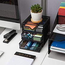 Mind Reader Mesh Mini 3-Drawer Organizer