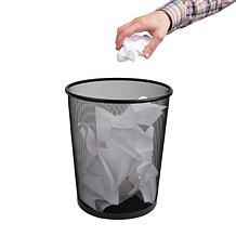 Mind Reader Mesh Trash Can Set of 3 Wastepaper Basket Round