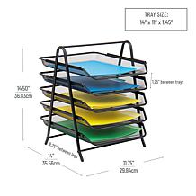 Mind Reader Paper Tray and File Folder Set Desktop Organizer Storage