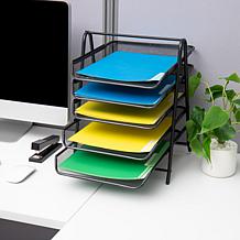 Mind Reader Paper Tray and File Folder Set Desktop Organizer Storage