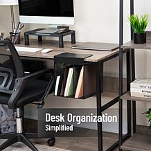 Mind Reader Slide-On Under Desk File Organizer Steel Storage