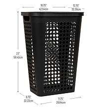 Mind Reader Slim Tapered Laundry Hamper with Ventilation
