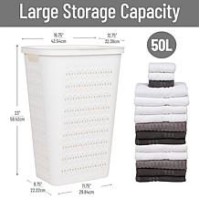 Mind Reader Slim Tapered Laundry Hamper with Ventilation