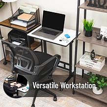 Mind Reader Standing Whiteboard Desk with Adjustable Height