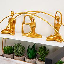 Mind Reader Yoga Figurine Set Meditation Statues Set of 3