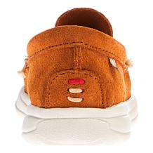 Minnetonka Discover Classic Water-Resistant Suede Moccasin