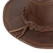 Minnetonka Leather Fold Up Reinforced Brim Hat