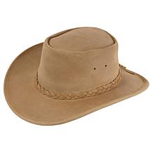 Minnetonka Leather Fold Up Reinforced Brim Hat
