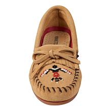 Minnetonka Thunderbird Hand-Beaded Suede Moccasin