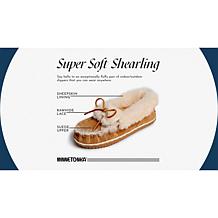 Minnetonka® Ultimate Sheepskin Suede Slipper