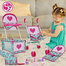 Mint Heart 21-Piece Bouncer Set Playset