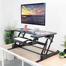 Mount-It! Wide Standing Desk Converter With Gas Spring