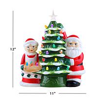 Mr. Christmas 12" Santa & Mrs. Claus Nostalgic Tree