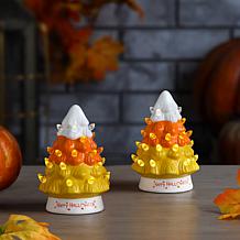 Mr. Christmas 5.5" Halloween Trees - Orange