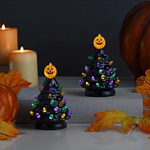 Mr. Christmas 5.5" Halloween Trees - Orange