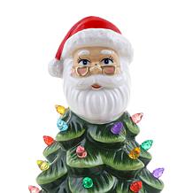 Mr. Christmas 8.5" Nostalgic Ceramic Santa Tree