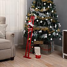 Mr. Christmas Plush Super Climbing Santa - Black