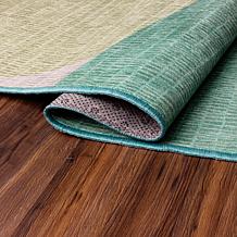 My Magic Carpet Cove Green Washable Area Rug 5'x7'