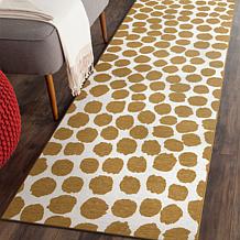 My Magic Carpet Genevieve Gorder Puff Dotty 2.5'x7' Rug -Honey Beige