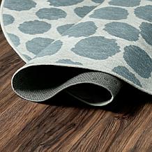My Magic Carpet Genevieve Gorder Puff Dotty 6'x6' Rug - Lake Blue