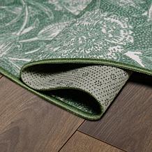 My Magic Carpet Kalini Floral Washable Round Rug 6'