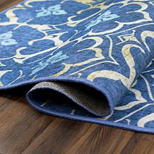 My Magic Carpet Leilani Damask Washable Area Rug 3'x5'