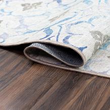 My Magic Carpet Leilani Damask Washable Area Rug 3'x5'