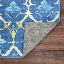 My Magic Carpet Leilani Damask Washable Area Rug 5'x7'