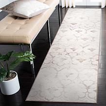 My Magic Carpet Leilani Damask Washable Runner Rug 2.5'x10'