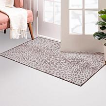 My Magic Carpet Miya Leopard Washable Area Rug 3'x5'
