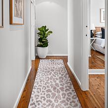 My Magic Carpet Miya Leopard Washable Runner Rug 2.5'x10'