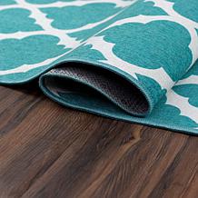 My Magic Carpet Moroccan Trellis Washable Runner Rug 2.5'x7'