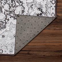 My Magic Carpet Parviz Grey Washable Area Rug 5'x7'