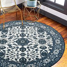 My Magic Carpet Ramage Washable Round Area Rug 6'