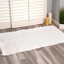My Magic Carpet Shag White Washable Area Rug 3'x5'