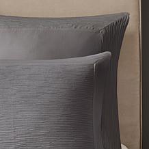 N Natori Hanae Cotton Blend 3-piece King Comforter Set - Gray