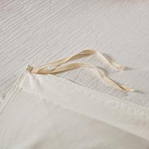 N Natori Hanae Cotton Blend 3-piece King Duvet Cover Set - White