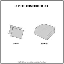 N Natori Sakura Blossom 3-piece Cotton Sateen King Comforter Set